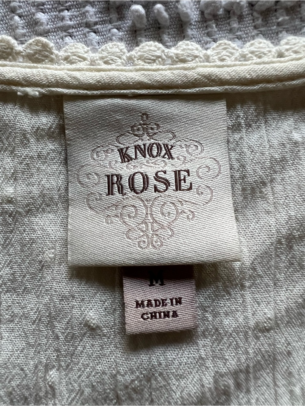 Knox Rose Cream Maxi Dress with V-Neck and Three-Quarter Sleeves Size M - Picture 8 of 9
